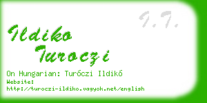 ildiko turoczi business card